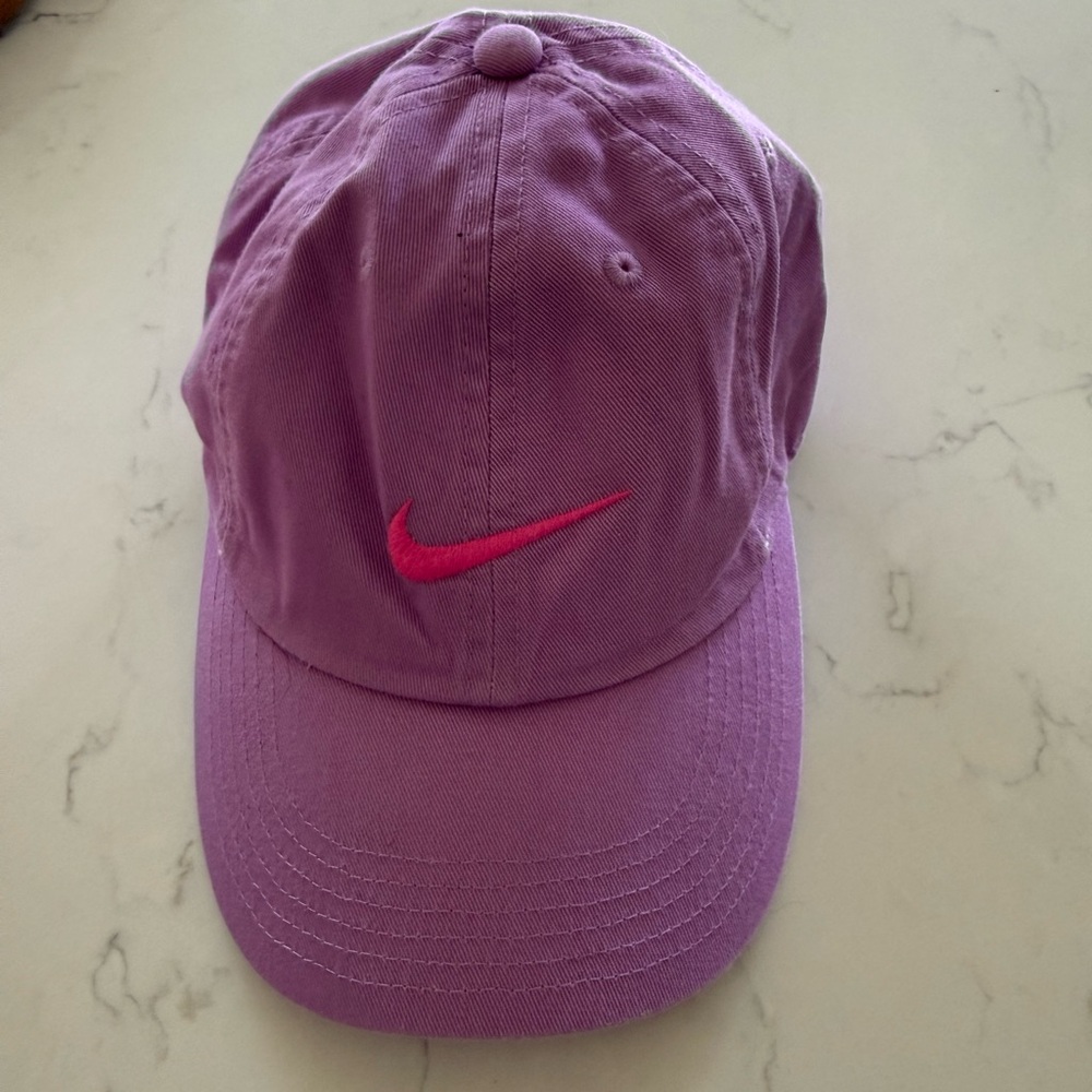 NWOT Nike Purple Cap with Pink Swoosh